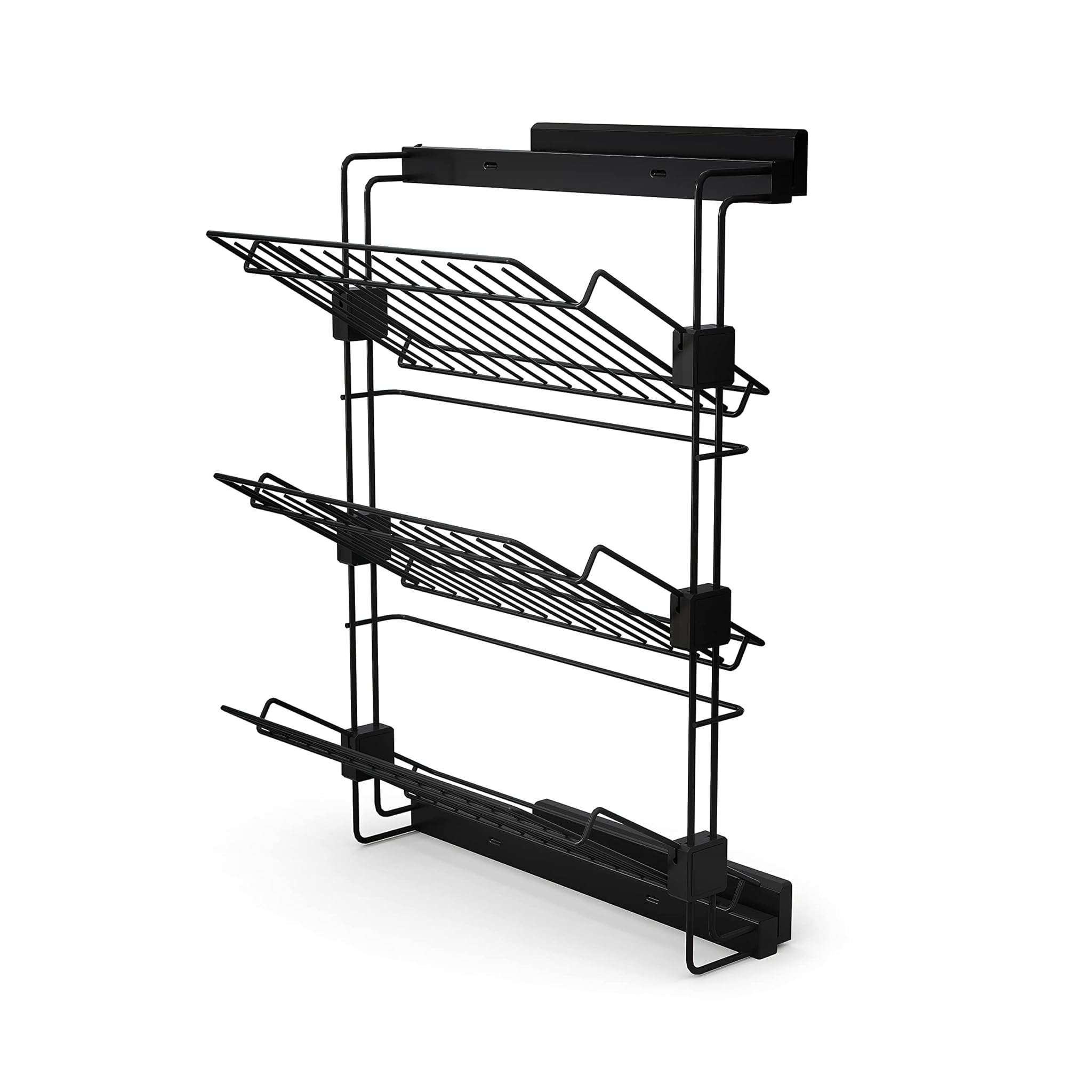 EMUCA Scarpiera Laterale Estraibile Hack, Destra, Nero