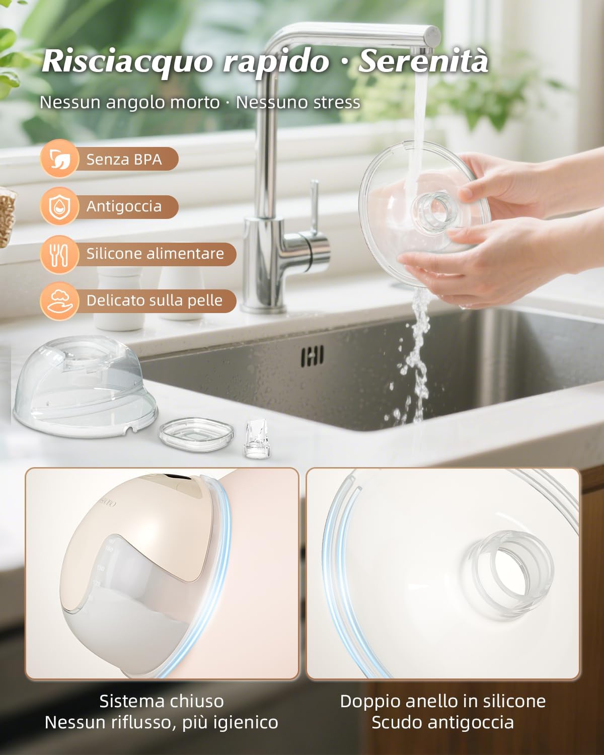 Tiralatte Elettrico Doppio 19 Livelli 4 Modalità - immagine 7