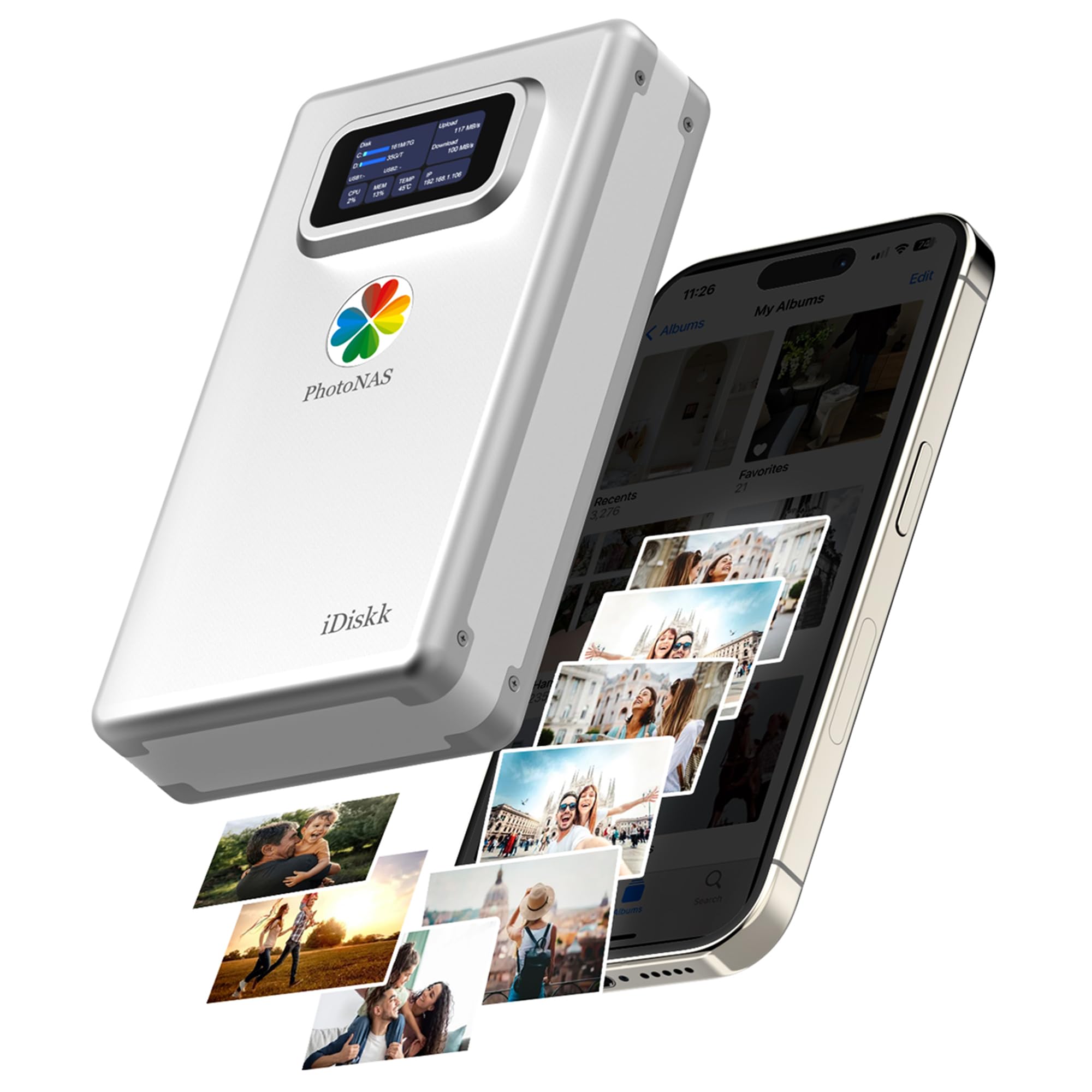 Idiskk Storage di Rete NAS 2TB con HDD