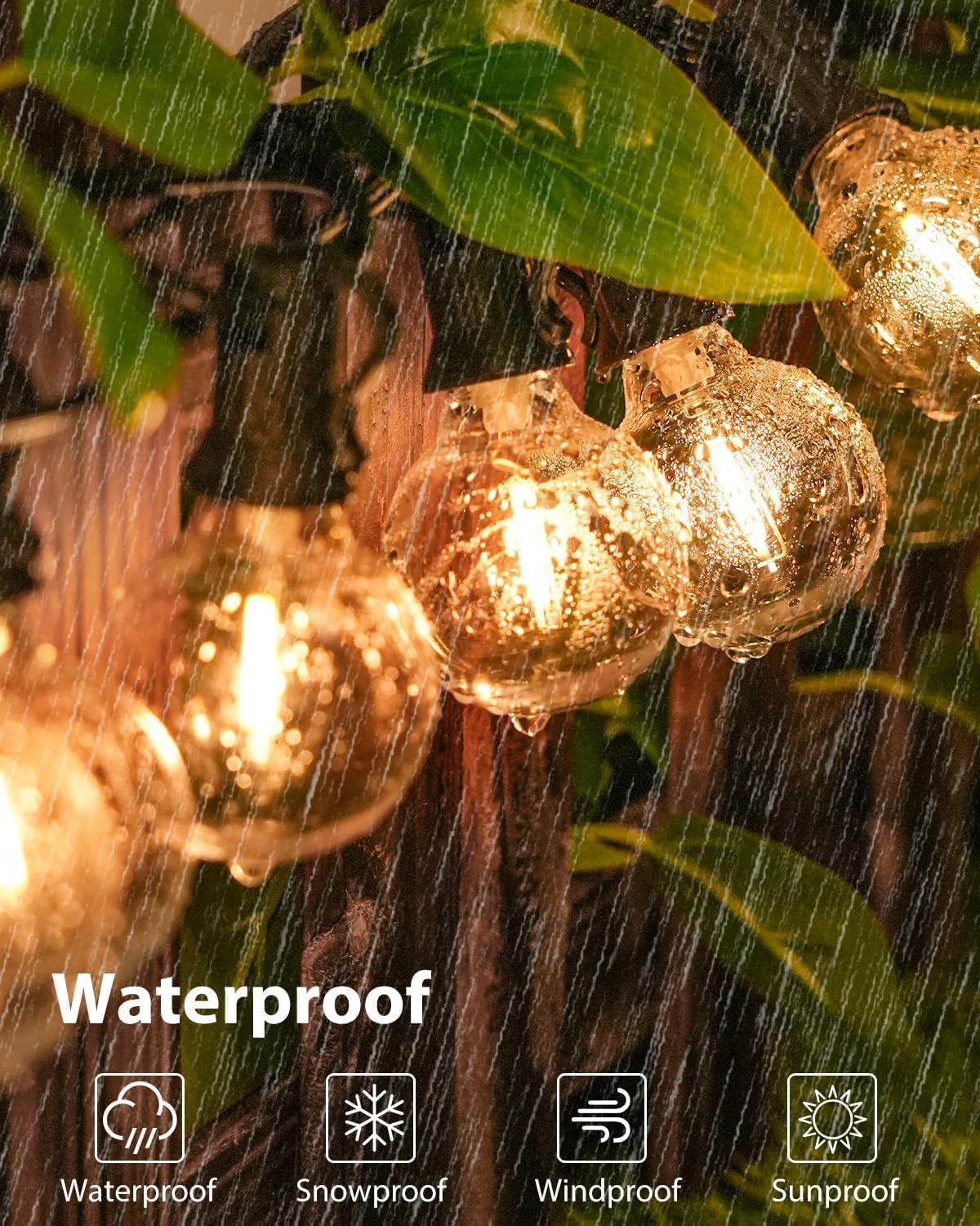 Btfarm Catena Luminosa Esterno LED Dimmerabile 36M/120FT - immagine 4