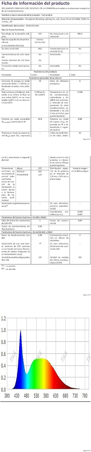 Delipop Plafoniera LED Soffitto 58cm 48W 6500K - immagine 11