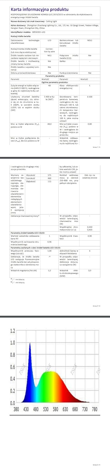 Delipop Plafoniera LED Soffitto 58cm 48W 6500K - immagine 15