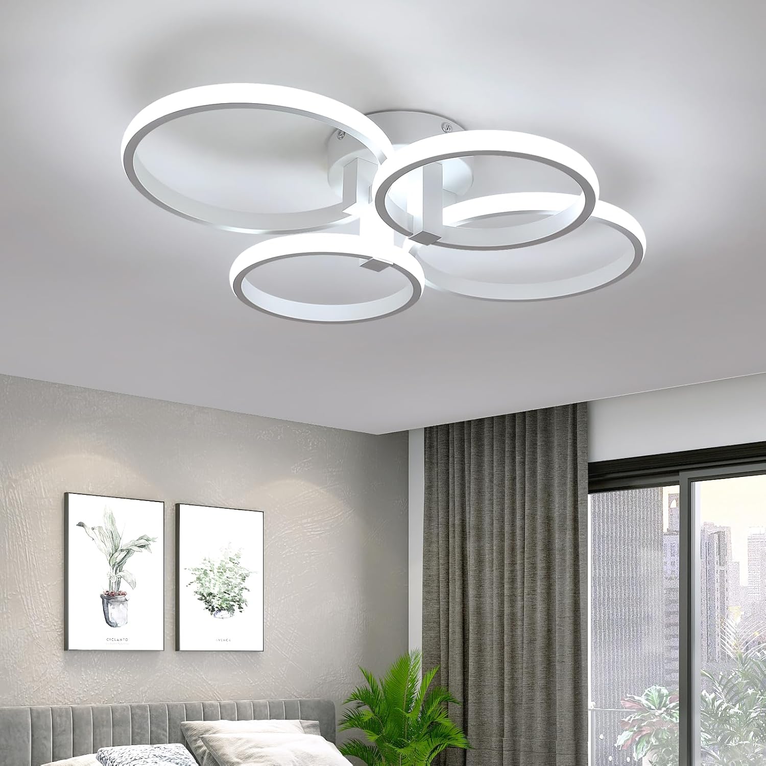 Delipop Plafoniera LED Soffitto 58cm 48W 6500K - immagine 1