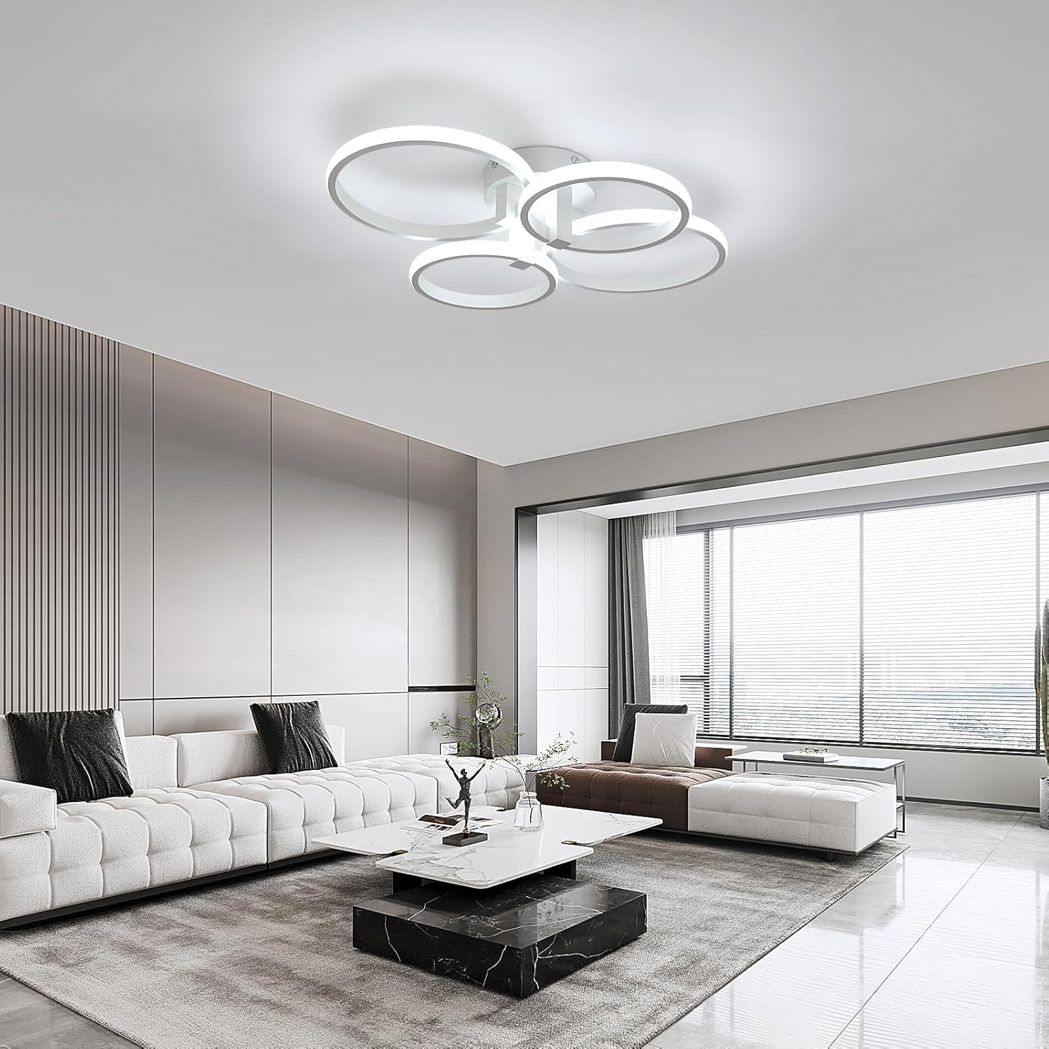 Delipop Plafoniera LED Soffitto 58cm 48W 6500K - immagine 7