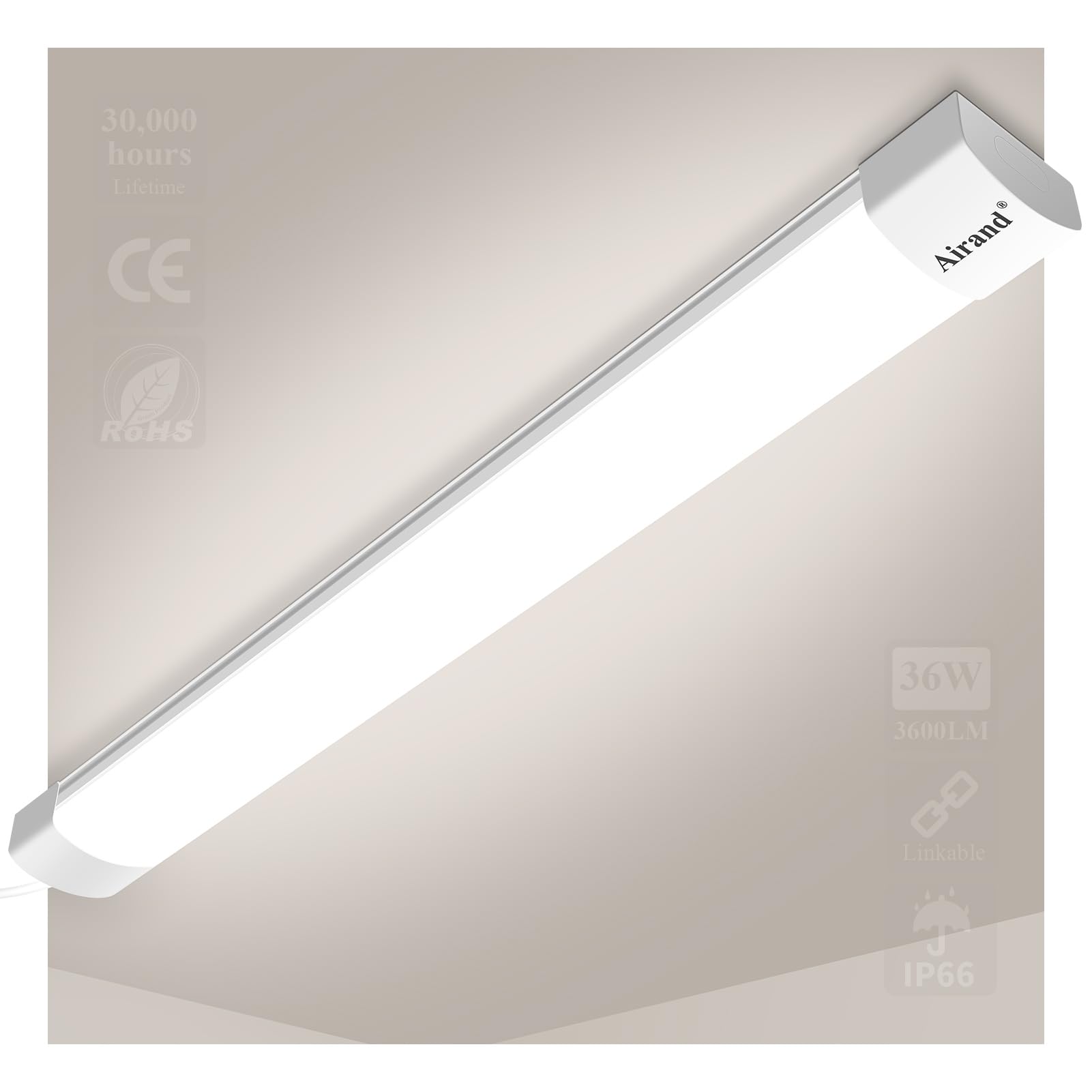 Airand Plafoniere Led 120CM 36W 3600LM Ultraslim
