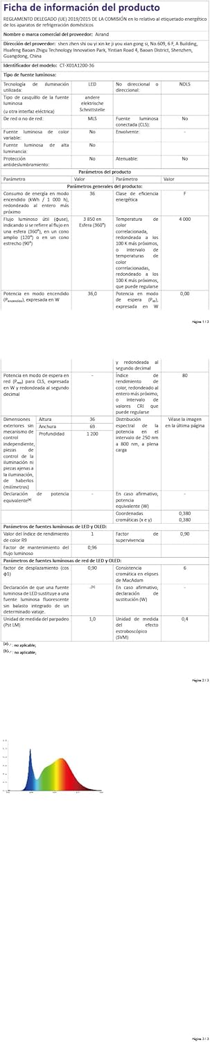 Airand Plafoniere Led 120CM 36W 3600LM Ultraslim - immagine 8