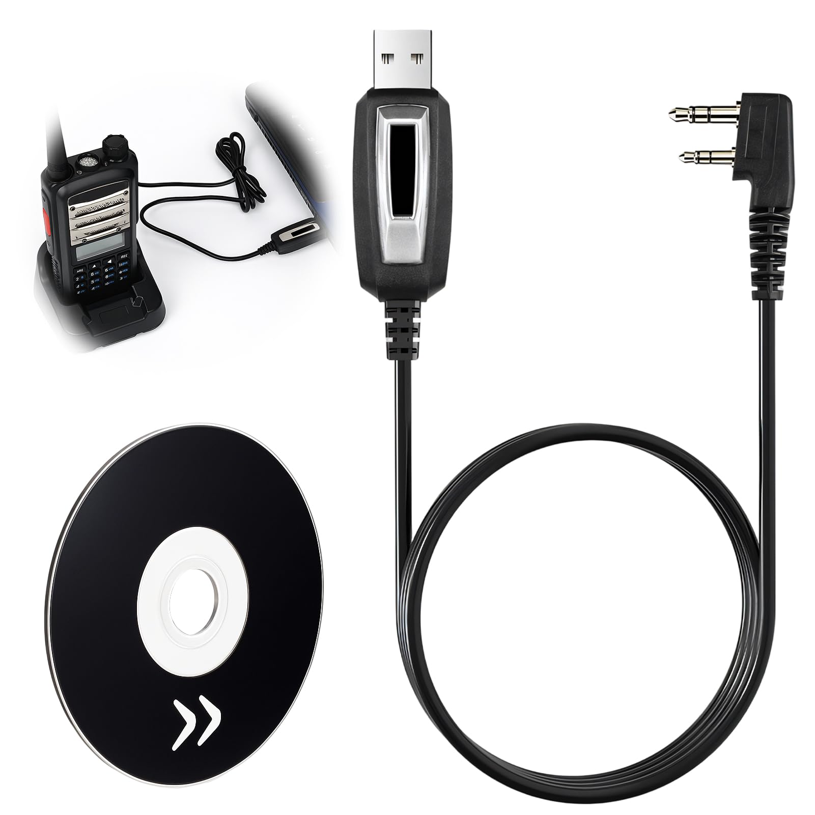 Cavo USB Programmazione 2 Pin per Baofeng UV-5R