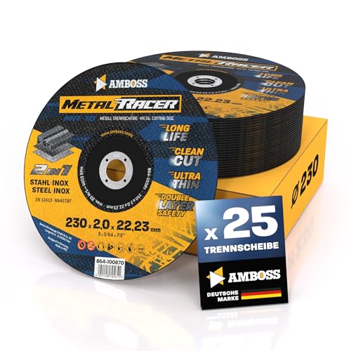 Amboss Werkzeuge - 25 Dischi da Taglio Metallo Ø 230mm