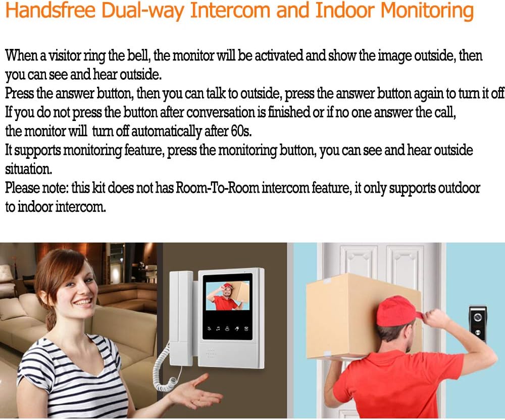 OBO HANDS Videocitofono Portatile con Schermo 4,3" - immagine 6