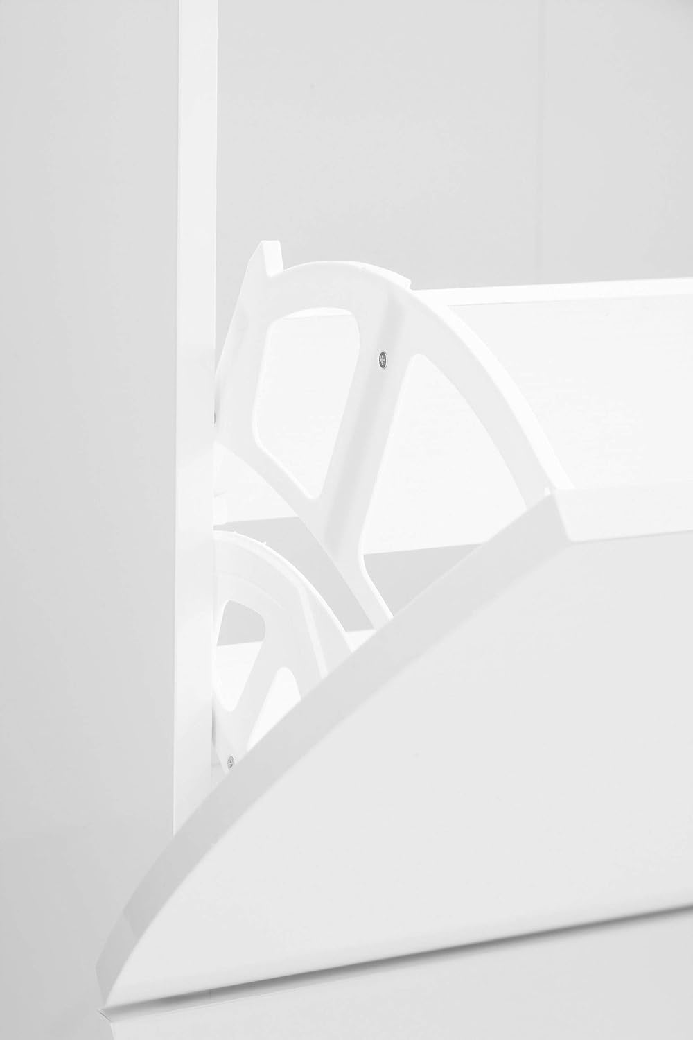 Web Convenienza Scarpiera Slim Moderna 2 Ante, Bianca Lucida - immagine 5