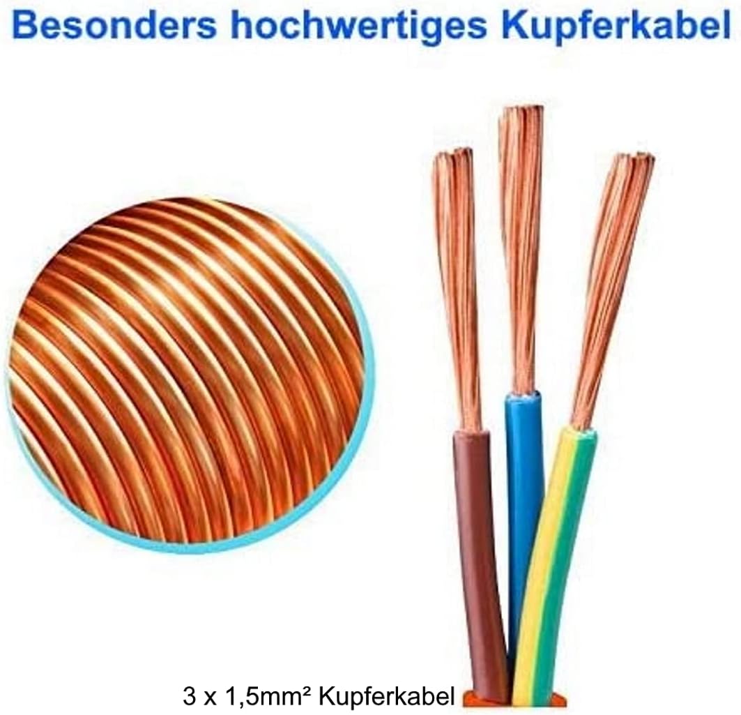 Cavo di Prolunga Estensore SCHUKO 50m IP44 - immagine 3