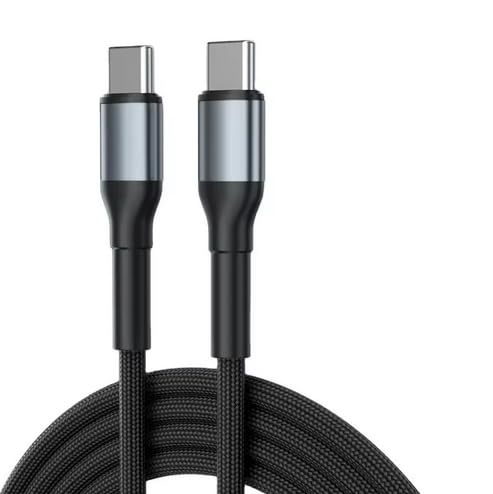 Cavo USB-C a USB-C 1m [60W/3A], Nero