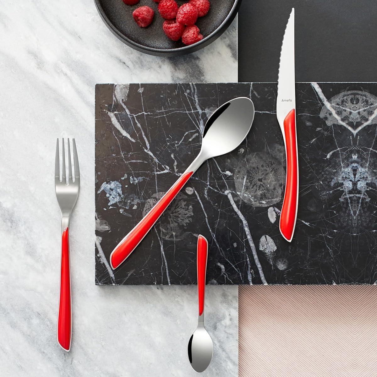 Amefa Servizio di Posate Eclat 32 Pezzi Rosso - immagine 4