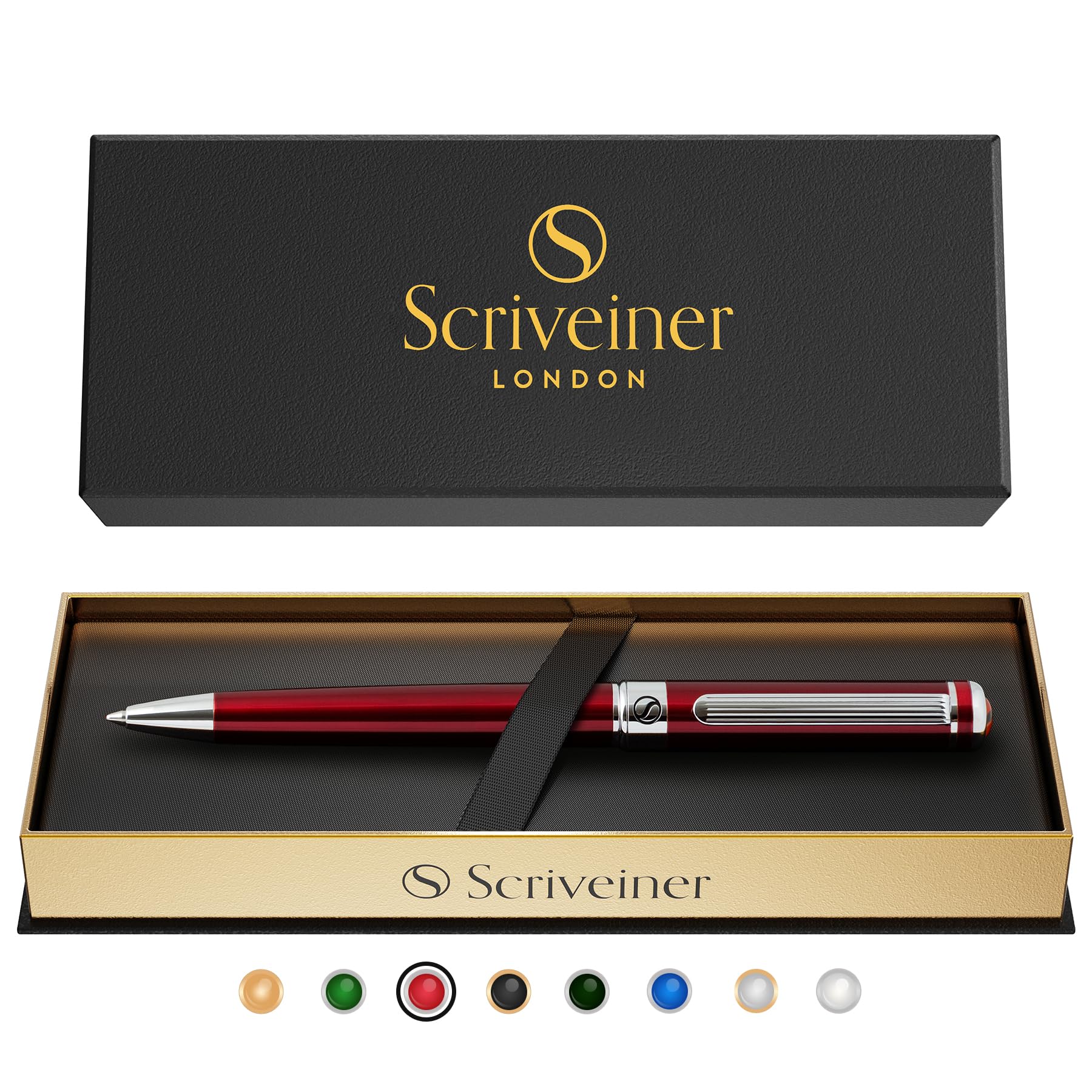 Scriveiner Deep Crimson Red Ballpoint Pen
