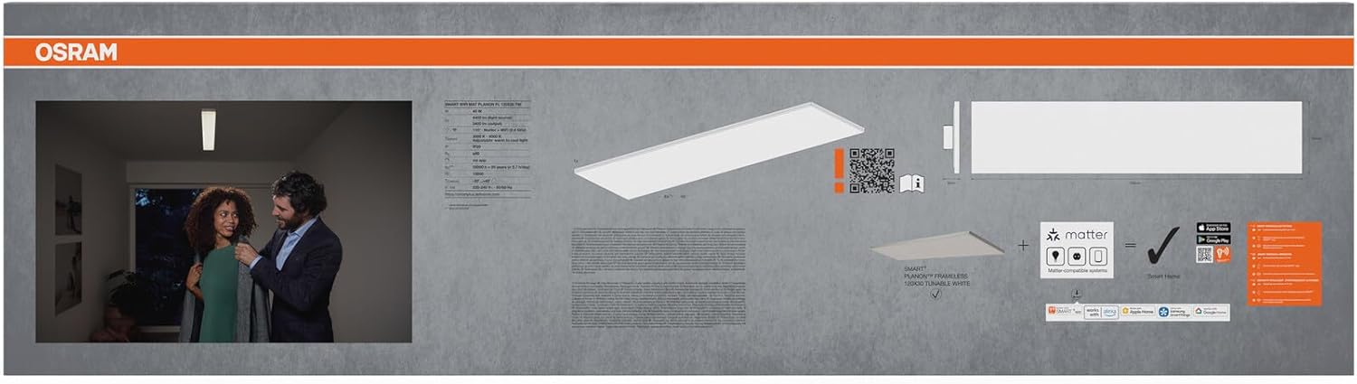 Osram SMART+ Matter PLANON - Pannello LED 1200x300mm - immagine 4