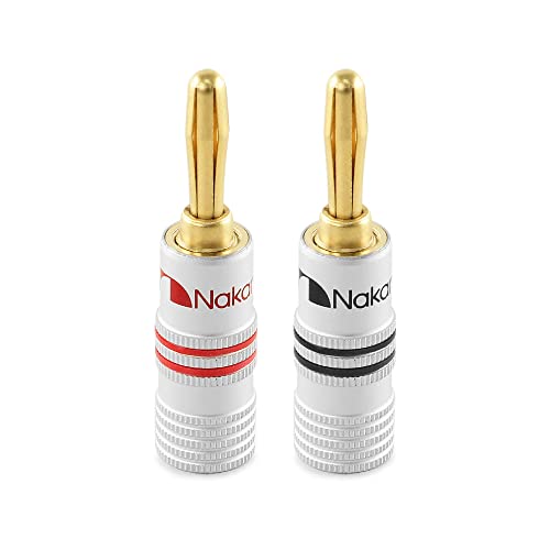 Nakamichi Connettori a Banana 4mm Placcati Oro 24K (2pz)