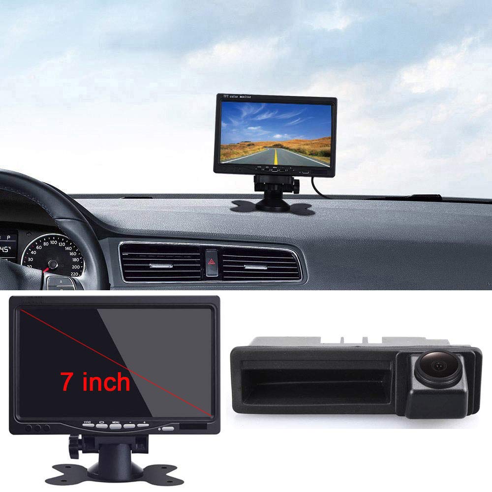 Telecamera Retromarcia HD 1000TVL con Monitor Auto 7" TFT LCD