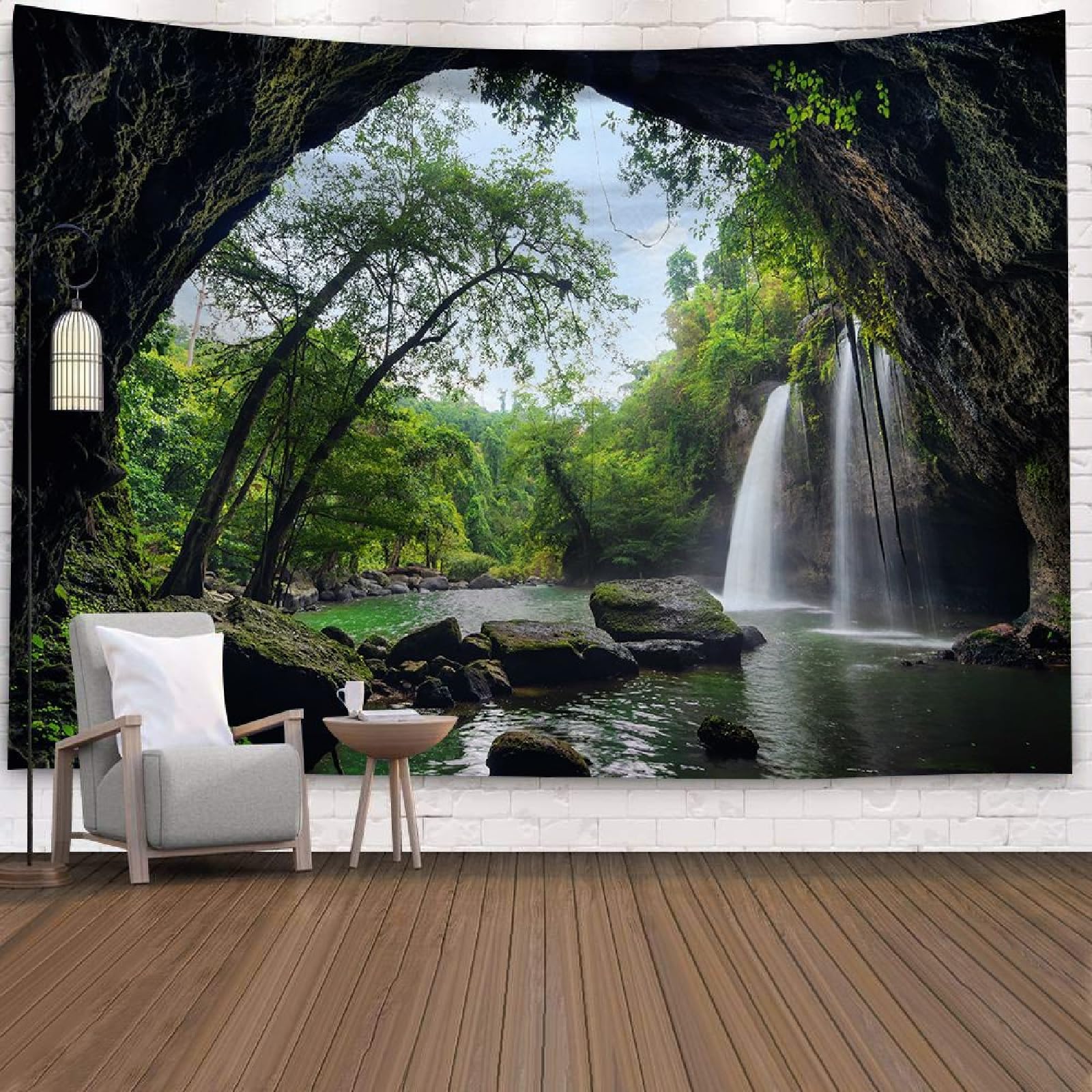 Wycian Arazzo da Parete Paesaggio Naturale XXL 350x256 cm
