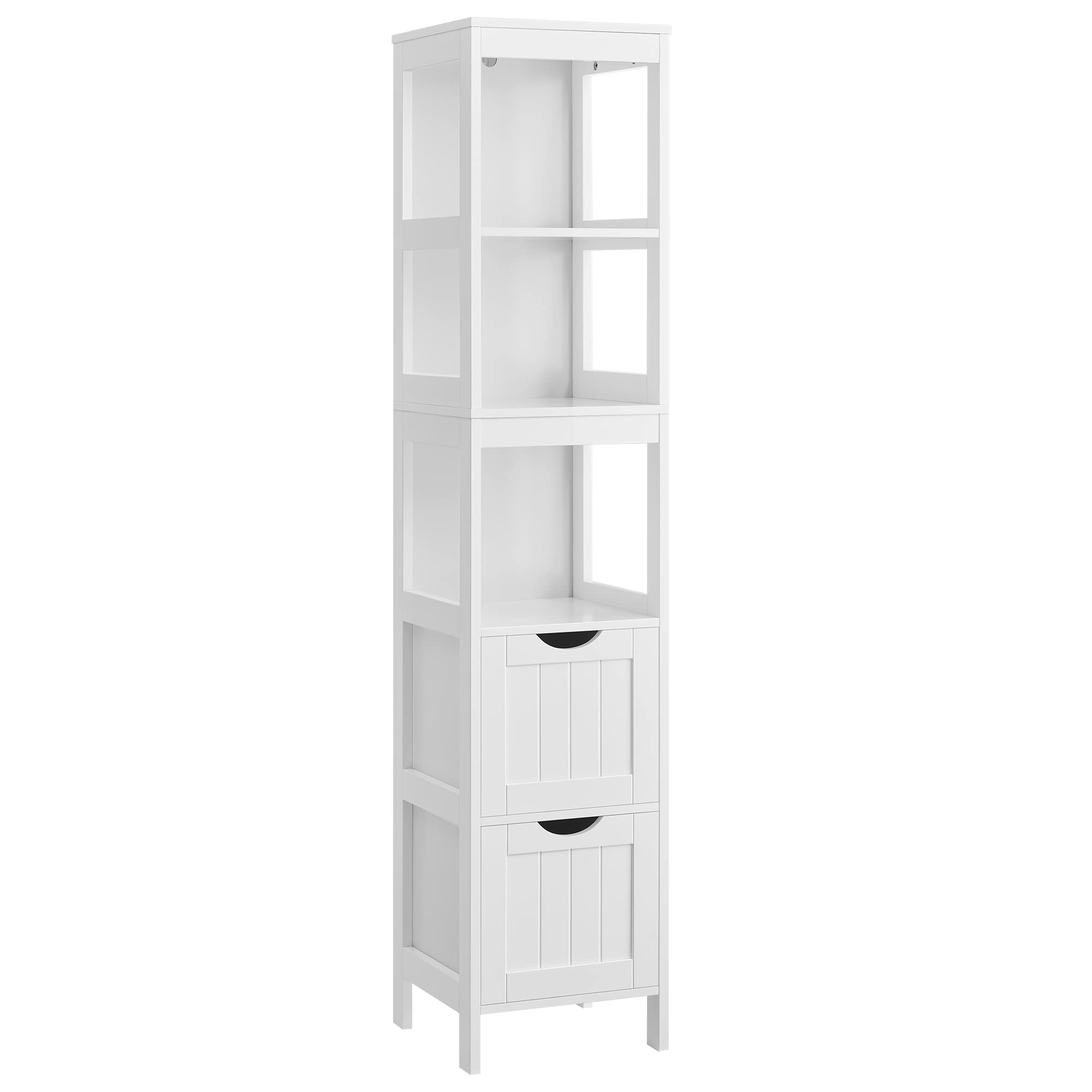 Vasagle Mobile Alto da Bagno 30x30x141,5cm, Bianco