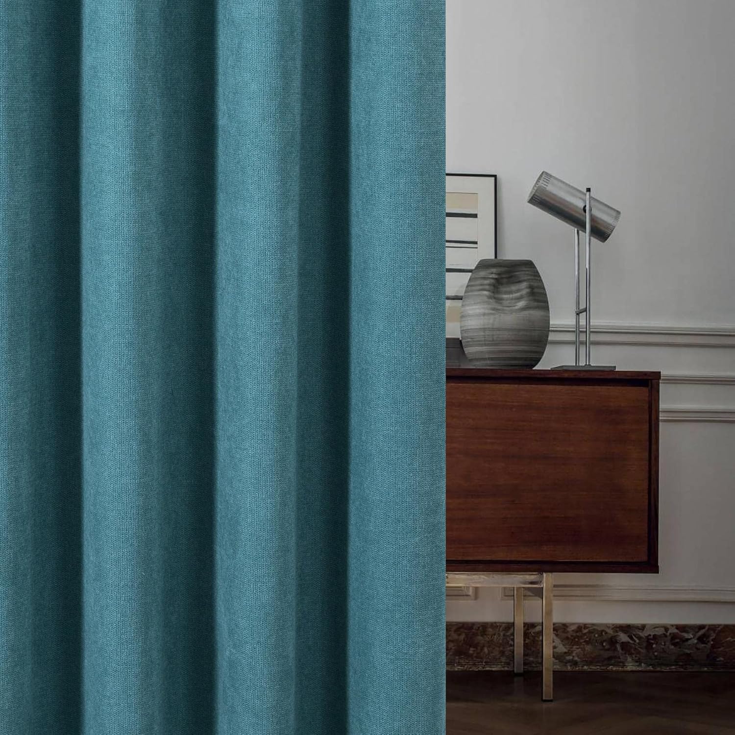 Always4u Tende Oscuranti Termiche con Occhielli, Verde - immagine 2