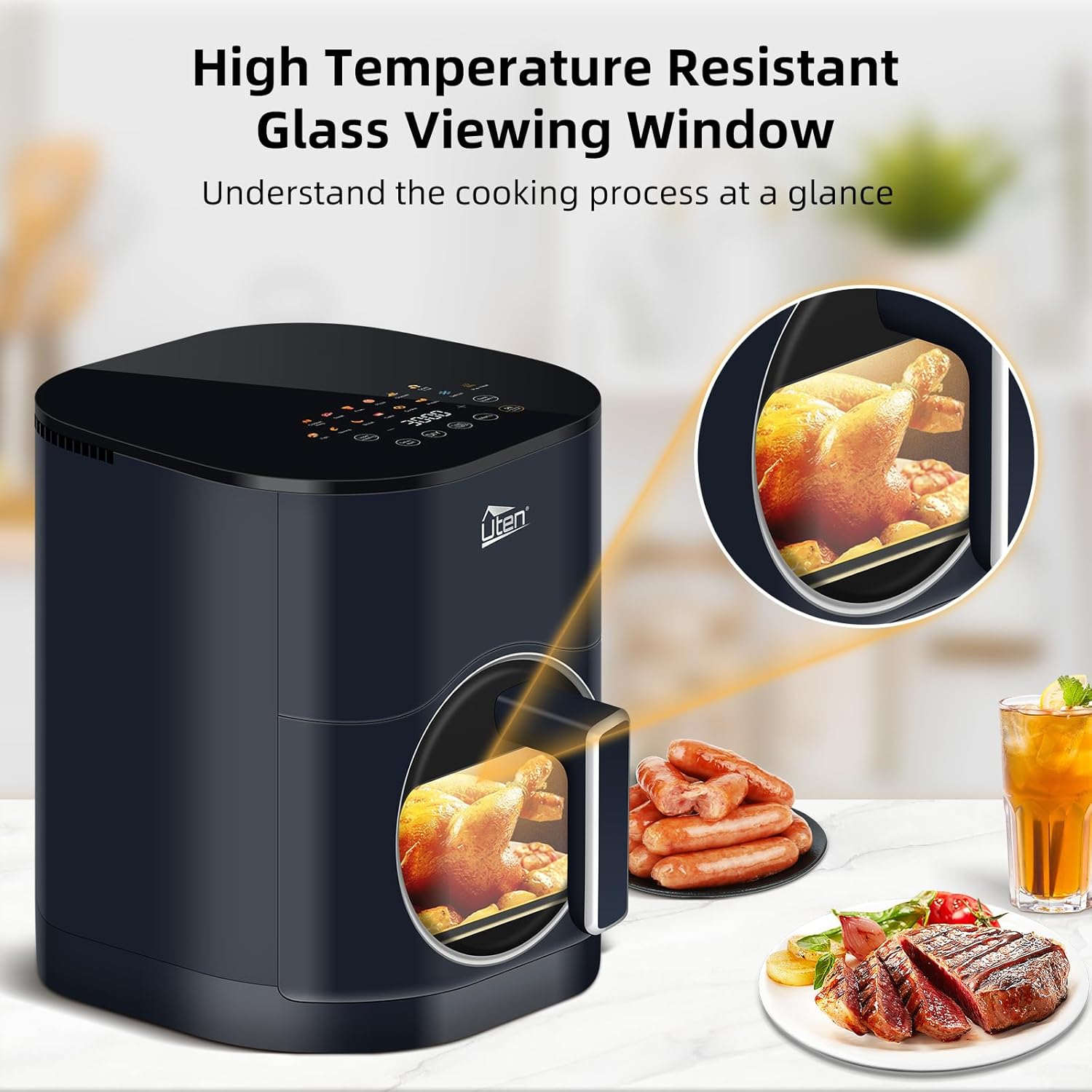 Uten Friggitrice ad Aria 5,5L Doppia Resistenza - immagine 3