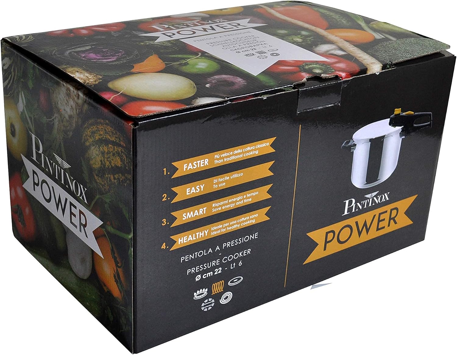 Pintinox Pentola a Pressione Serie Energy 6 Litri - immagine 3