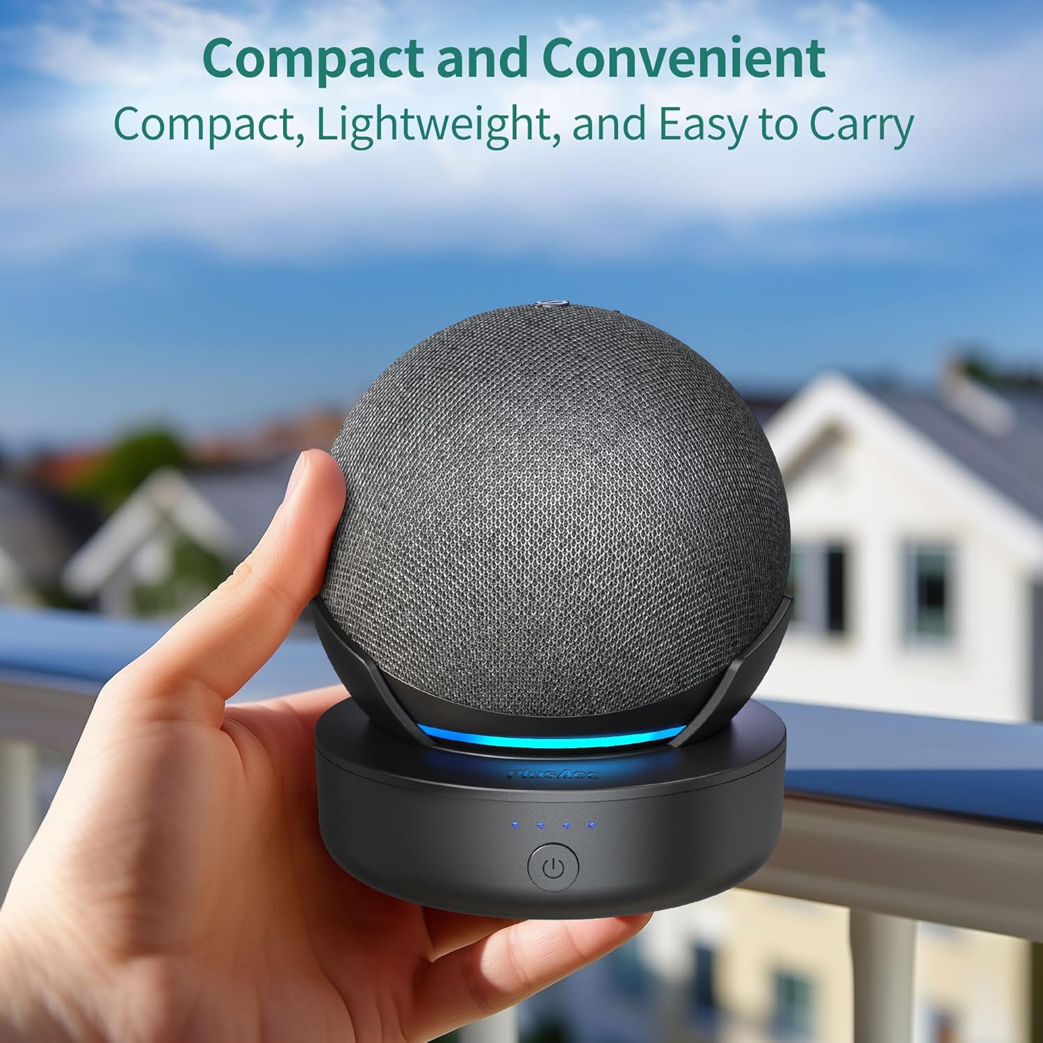 Batteria Portatile 5000mAh per Dot 4ª & 5ª generazione, Nero - immagine 3