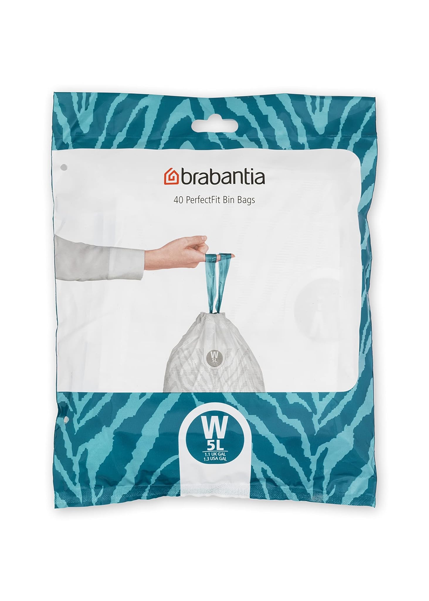 PerfectFit Bags, Code W, 5L, 40 Bags