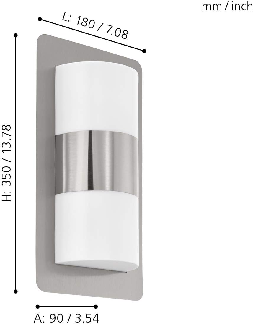 Eglo Cistierna Lampada da Parete Esterni 2 Luci E27 - immagine 4