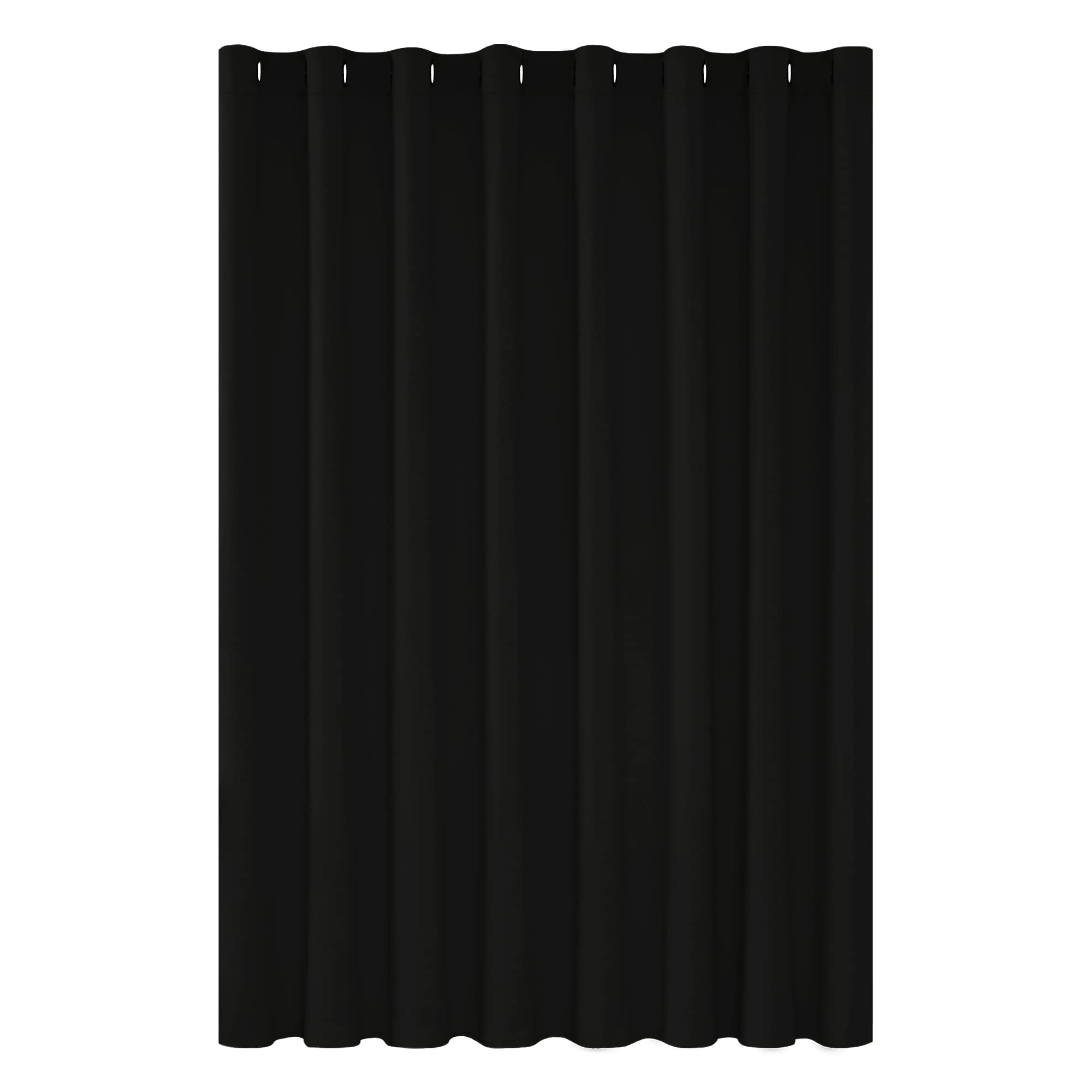 Deconovo Tenda Oscurante Moderna 254x242cm, Nera