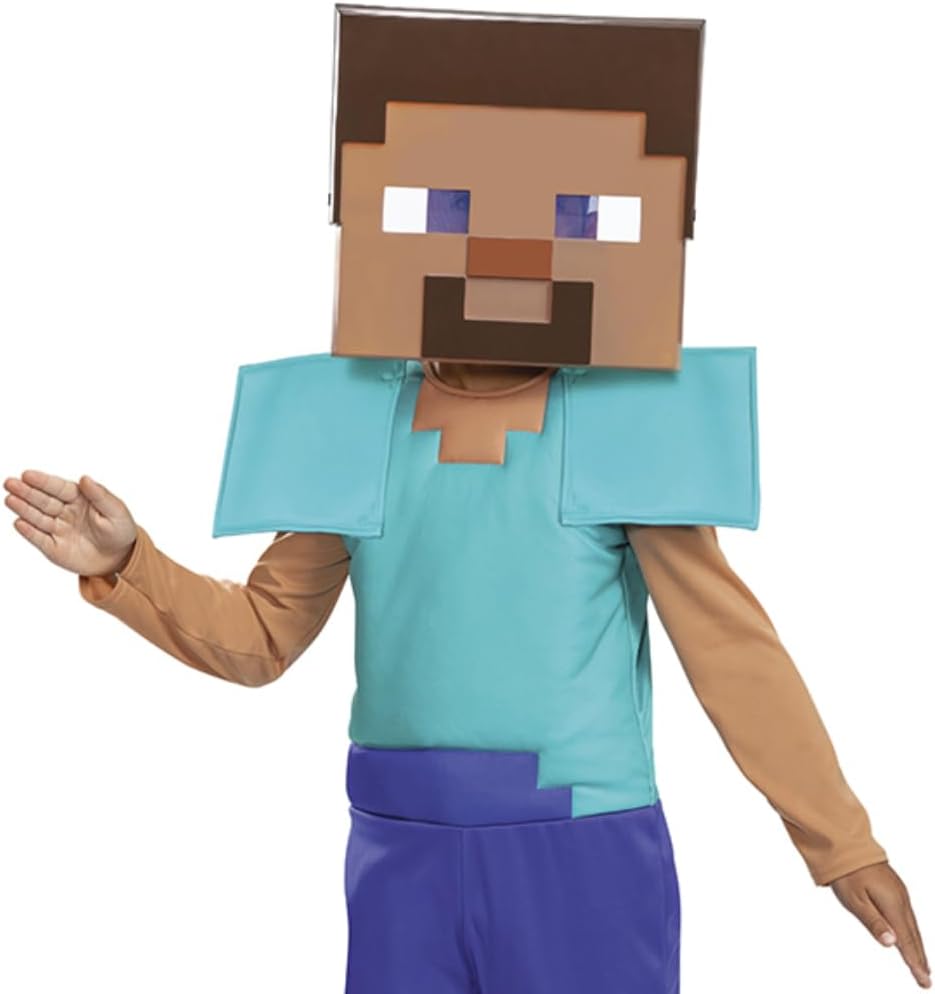 Disguise Minecraft Steve Fancy Dress Costume, Official Minecraft ...