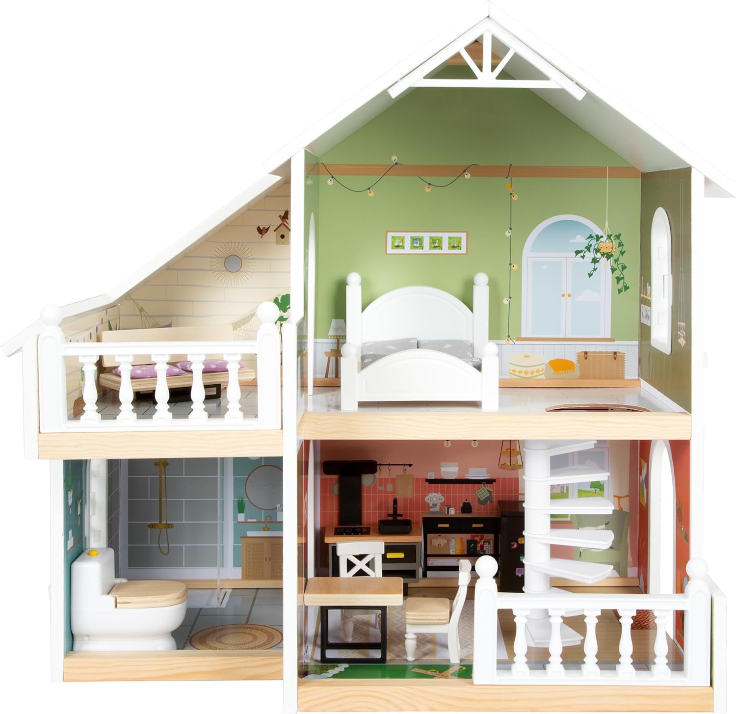 small foot Villa in Città - Casa delle Bambole in Legno - immagine 2