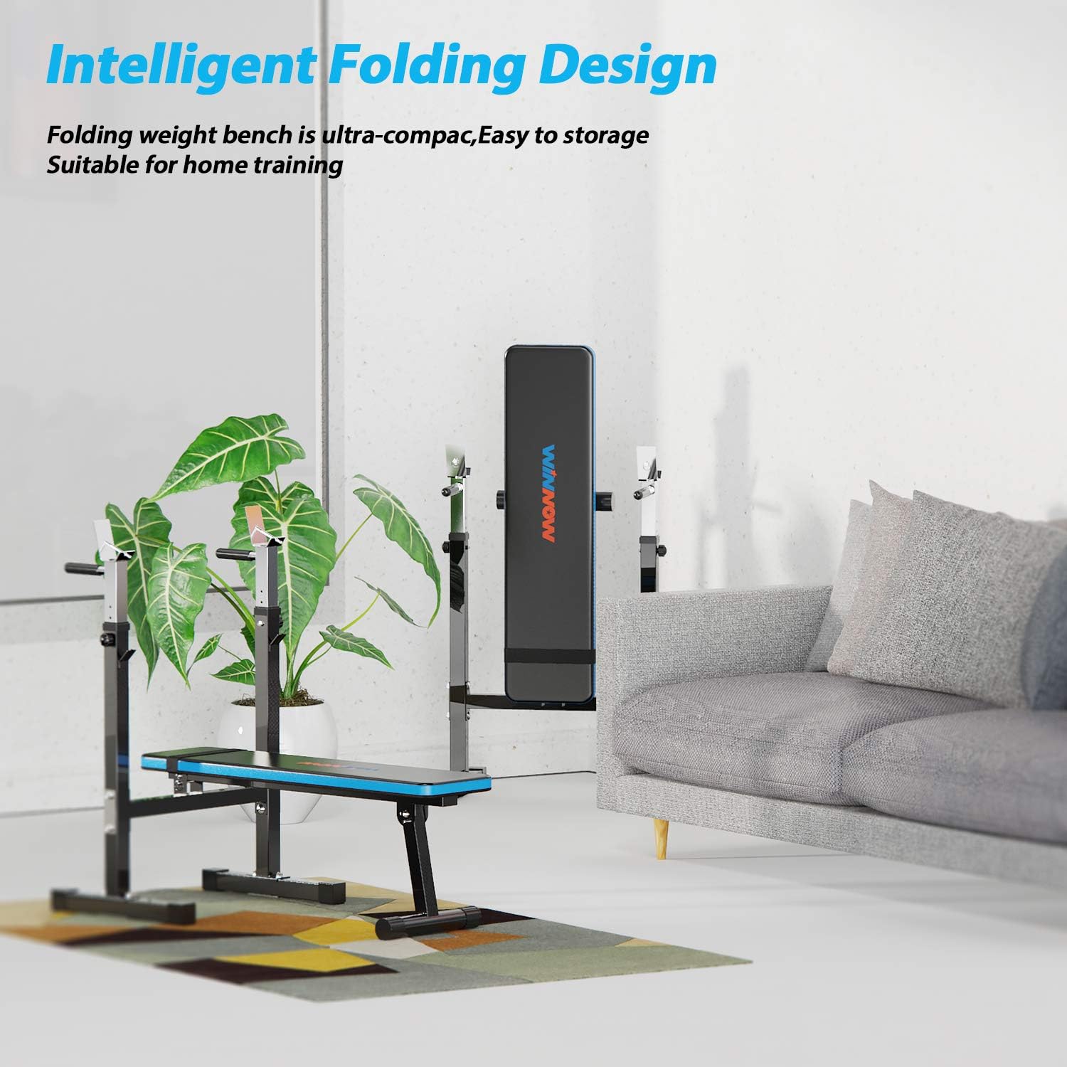 Winnow Panca Regolabile Pieghevole per Allenamento Pesi - immagine 3