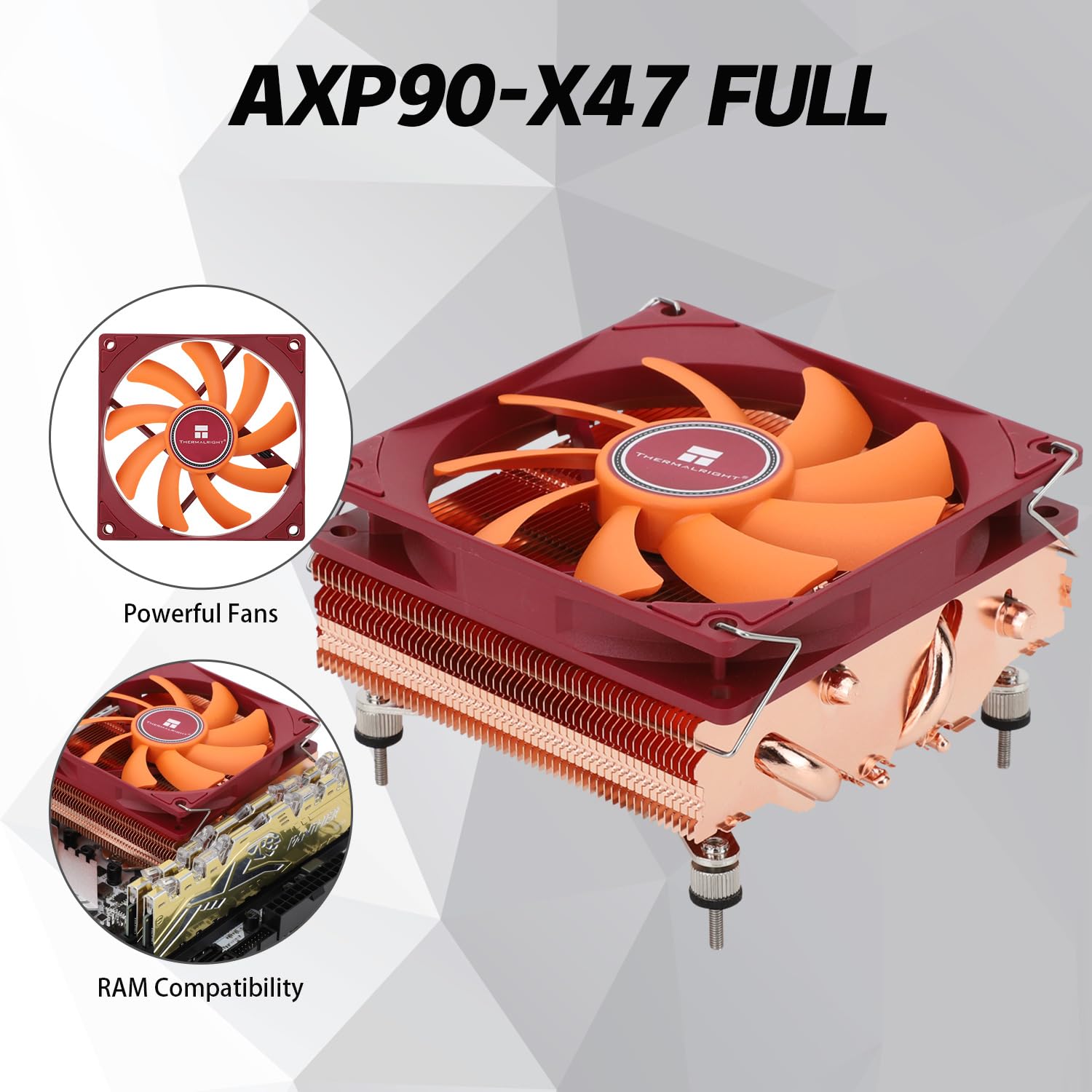 Tr AXP90-X47 - Raffreddatore CPU Low Profile 47mm, Rame - immagine 2