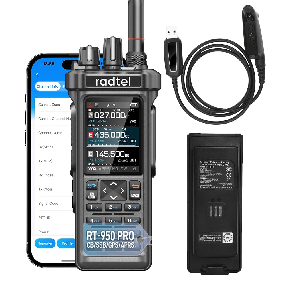 Radtel RT-950 PRO Radio Amatoriale GPS/APRS 10W