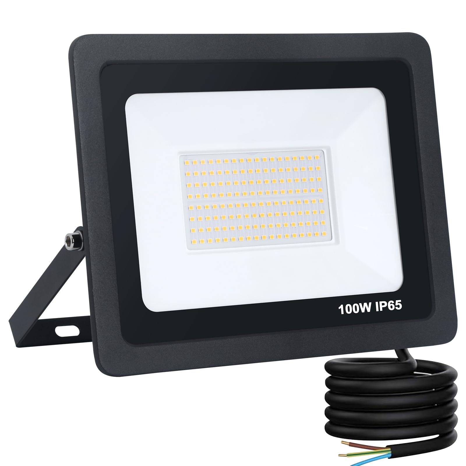 Mille Lucciole Faro LED Esterno 100W 10000LM, Nero