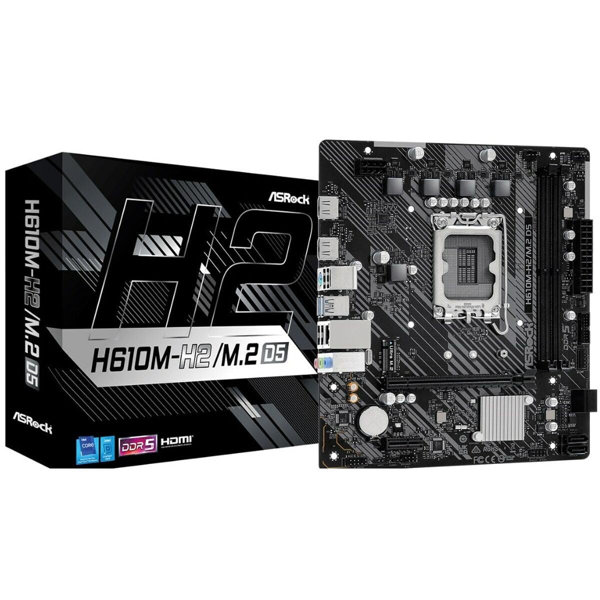 ASROCK MB Intel 1700 H610M-H2/M.2 D5