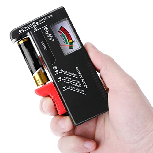 Tester Volt per Batterie AA, AAA, C, D, 9V 1.5V