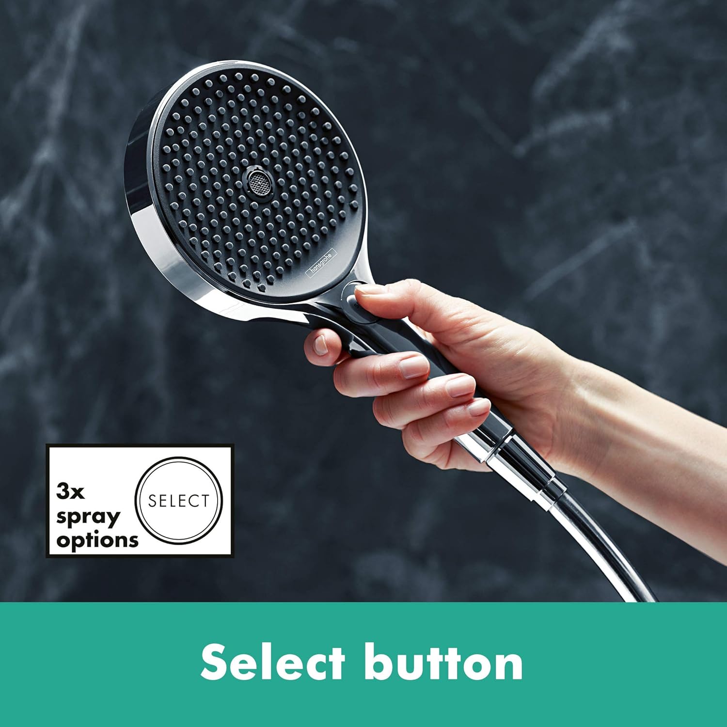 Hansgrohe Rainfinity - Doccetta Cromo ⌀ 130mm - immagine 3