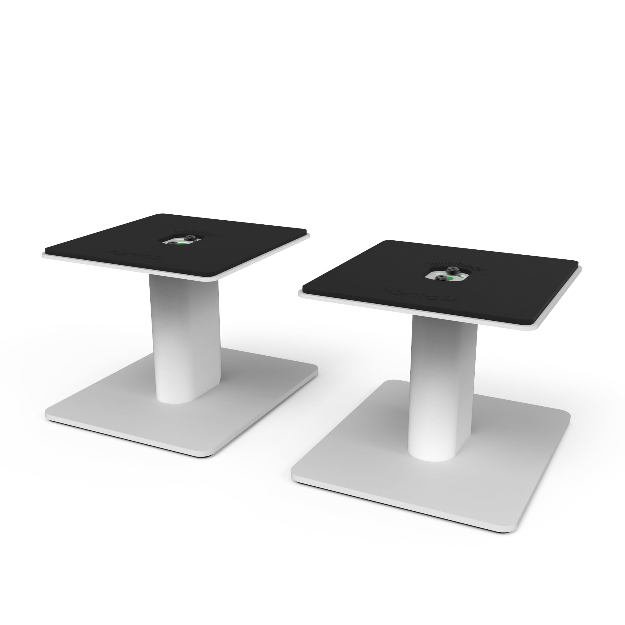 Kanto SP6HDW Universal Desktop Speaker Stands - 6 Inch - 2 Pack - Steel (White)