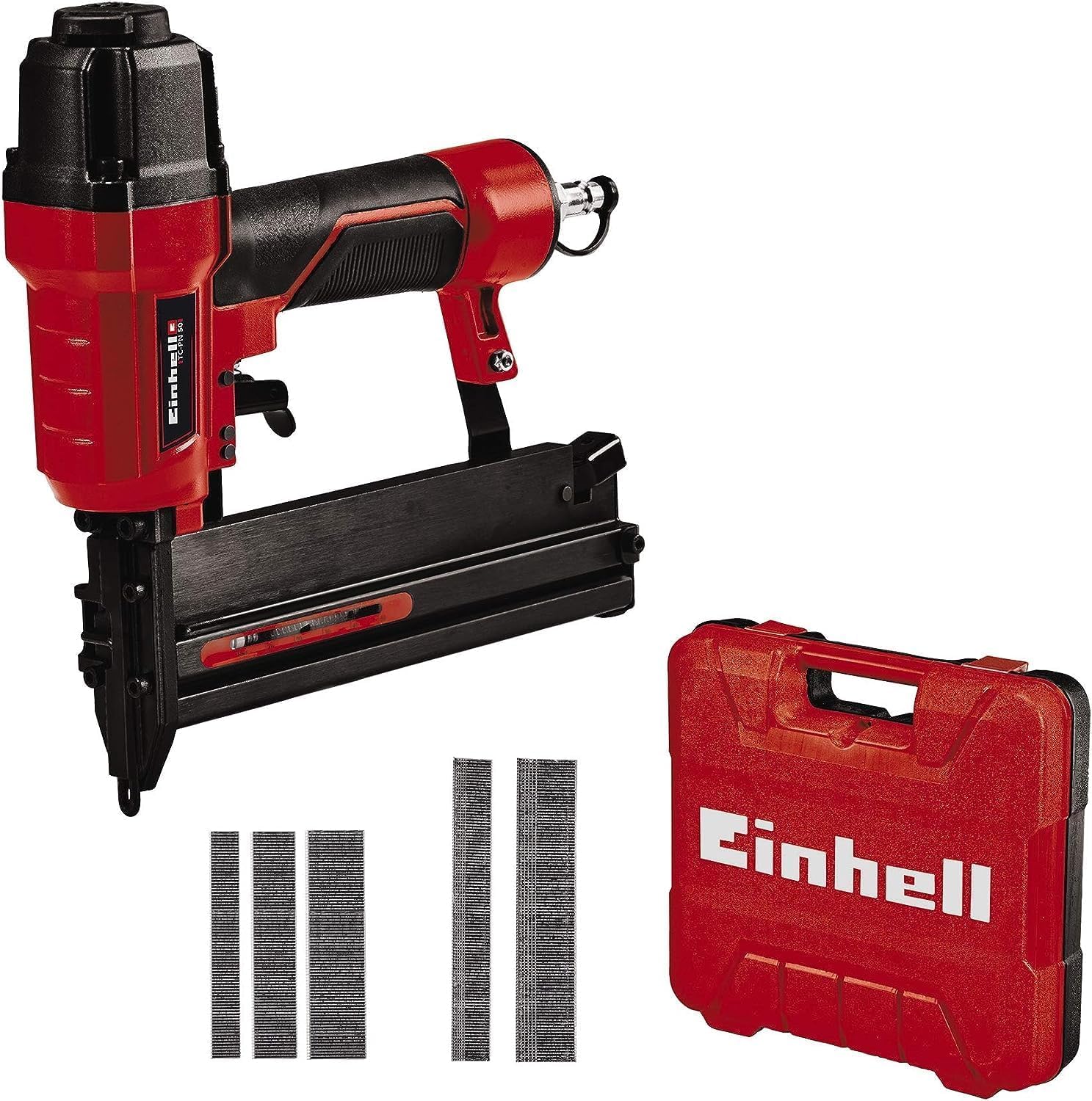 Einhell Tc-Pn 50 Graffettatrice Pneumatica, Rosso Nero