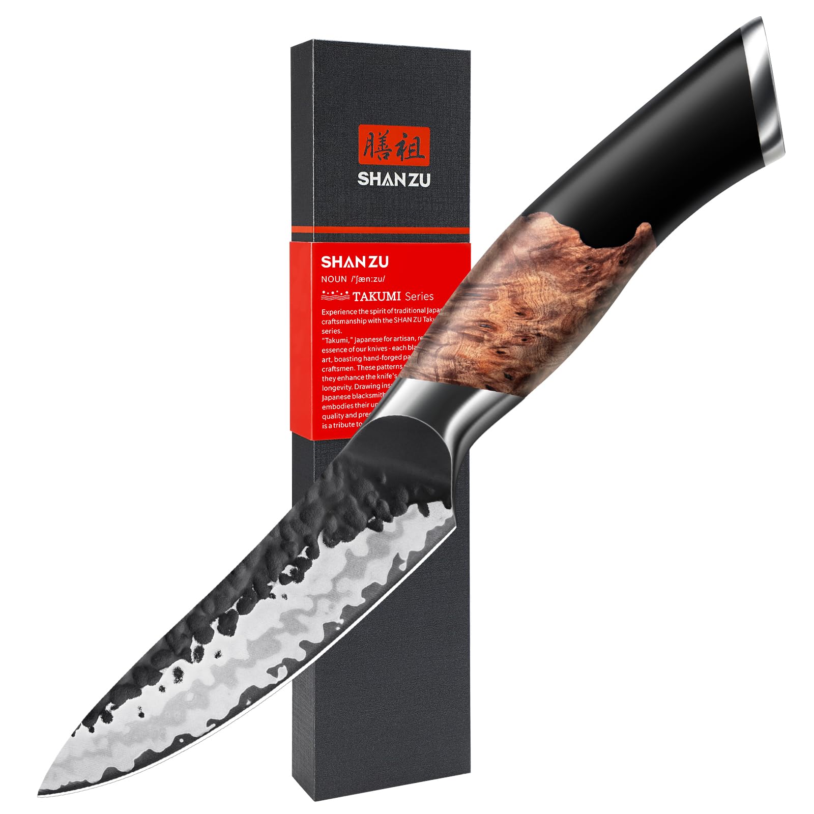 Shan Zu Coltello da Frutta Forgiato a Mano 9,5 cm