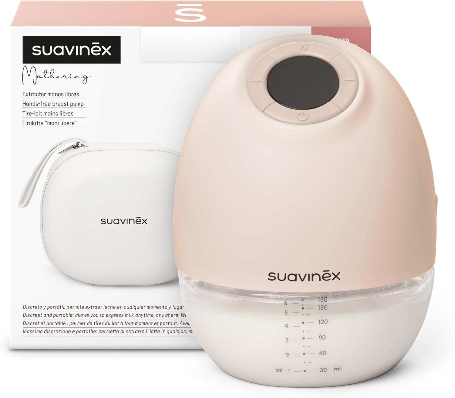 Suavinex Tiralatte Portatile a Mani Libere 180ml - immagine 1