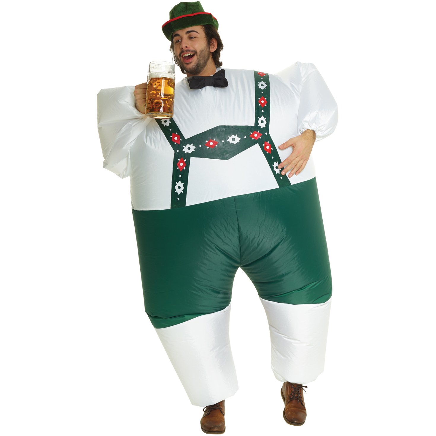 Morph Costume Gonfiabile Oktoberfest Adulto, Gonfiabile Lederhosen