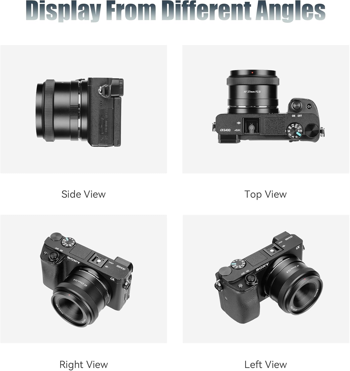 7artisans Obiettivo APS-C AutoFocus 27mm F2.8 (Nero) - immagine 6