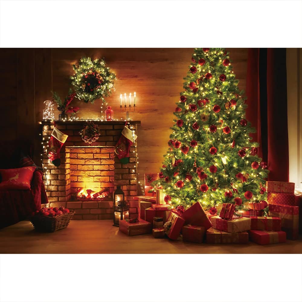 Aoihrraan Sfondo Fotografico Natale Camino 3x2,5m