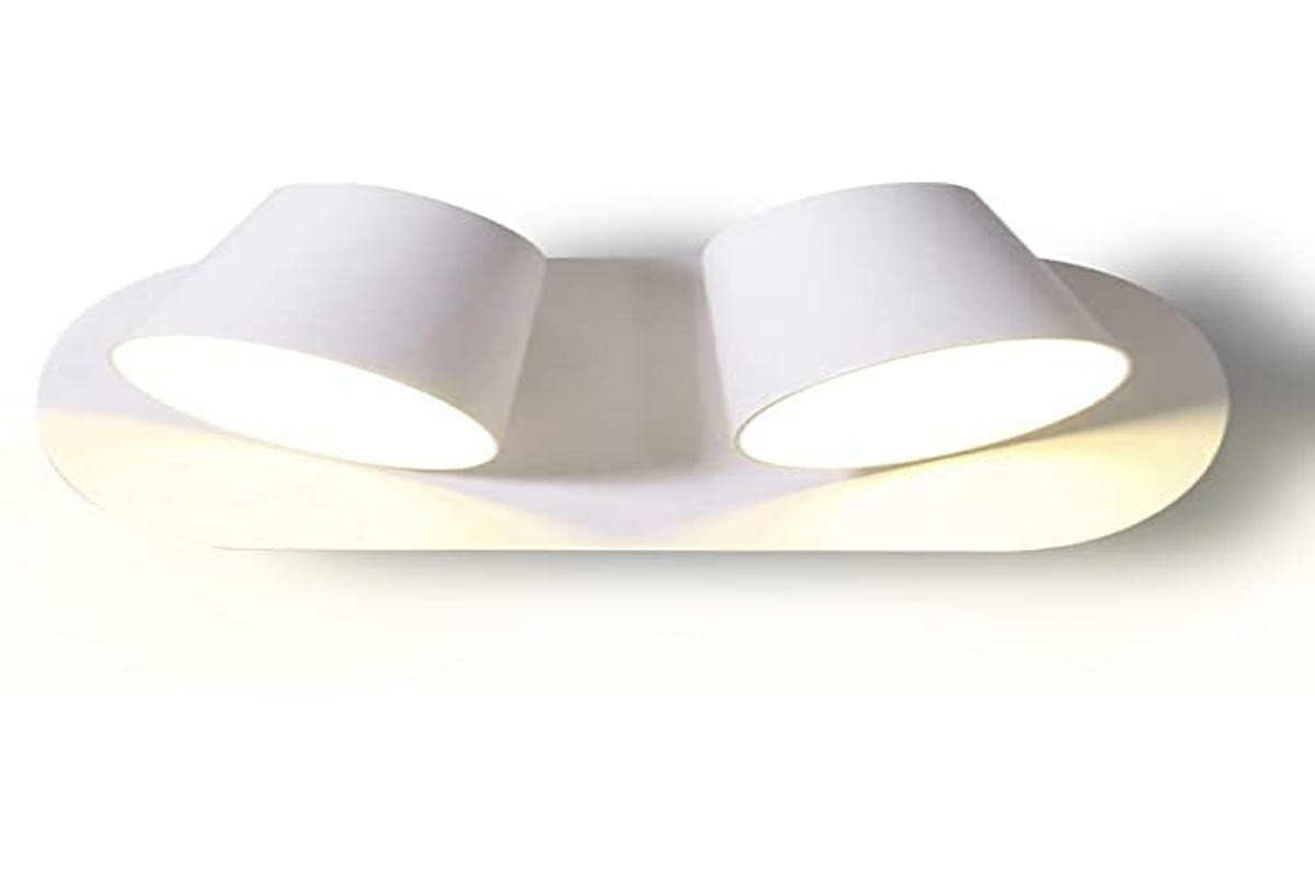 BarcelonaLED Applique Interni con 2 Faretti Orientabili LED