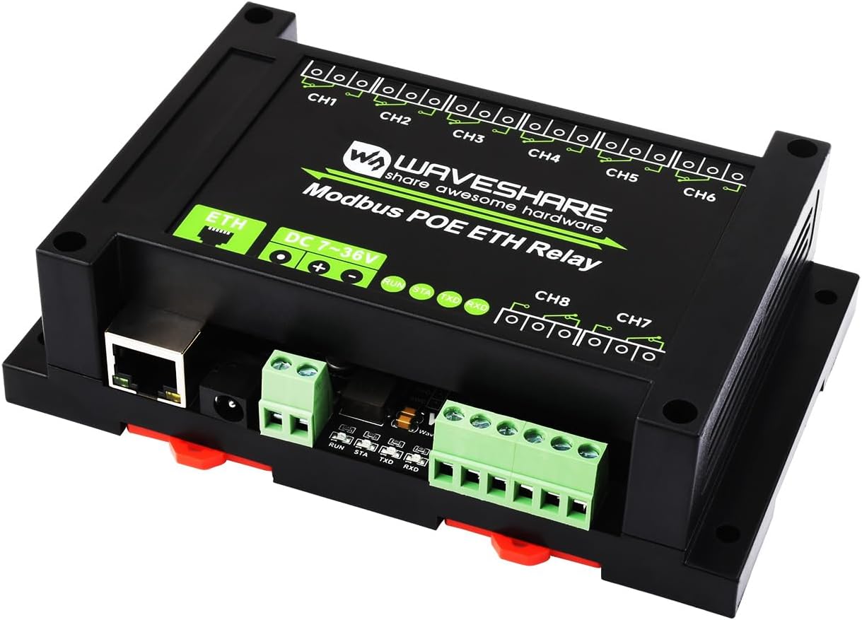 Relè Modbus POE ETH - Modulo Relay Ethernet 8 canali - immagine 1