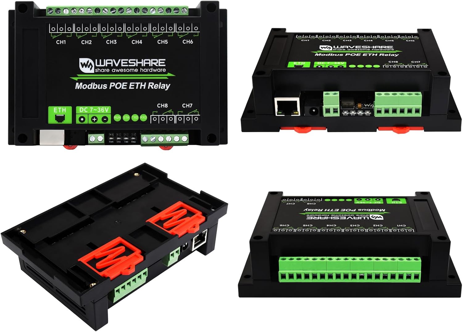 Relè Modbus POE ETH - Modulo Relay Ethernet 8 canali - immagine 6