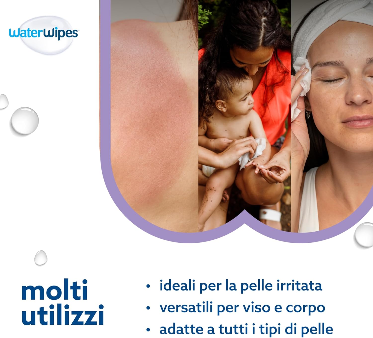 Waterwipes Sensitive+ Soothing Clean Wipes, 360 Pezzi - immagine 6